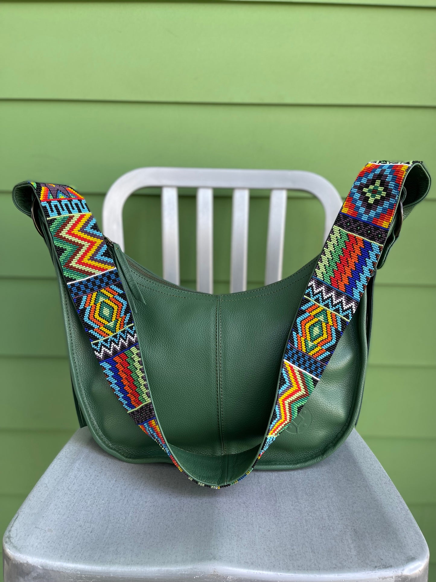 Cristina Orozco Beaded Jade Hobo